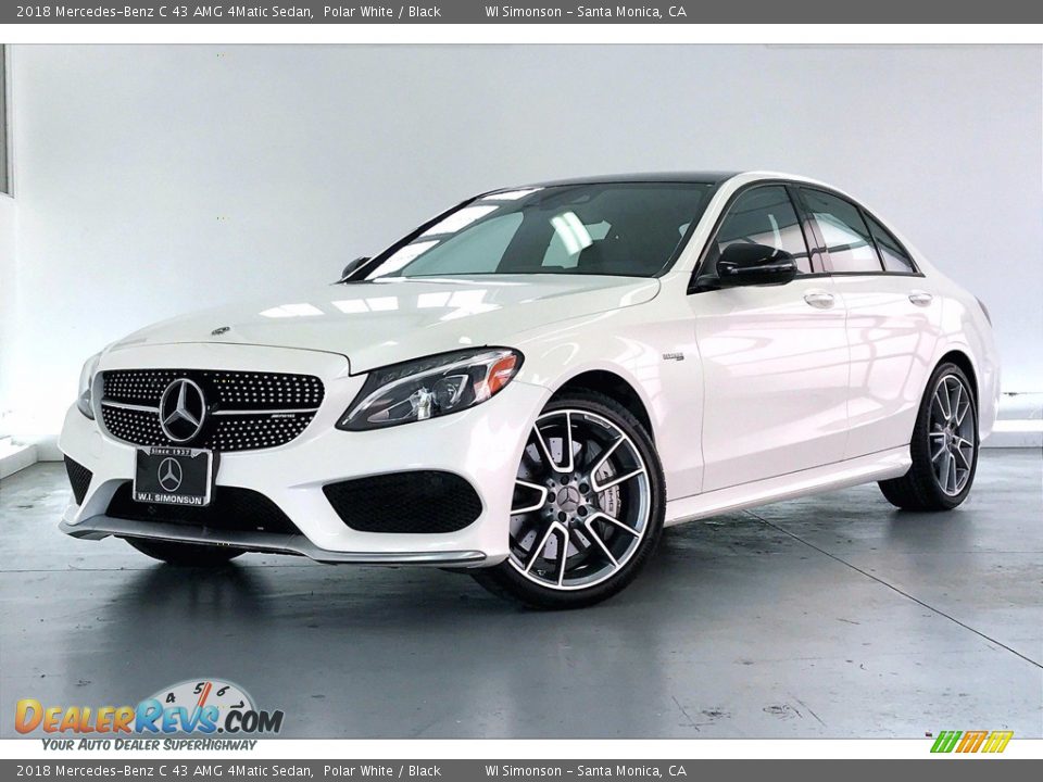 2018 Mercedes-Benz C 43 AMG 4Matic Sedan Polar White / Black Photo #12