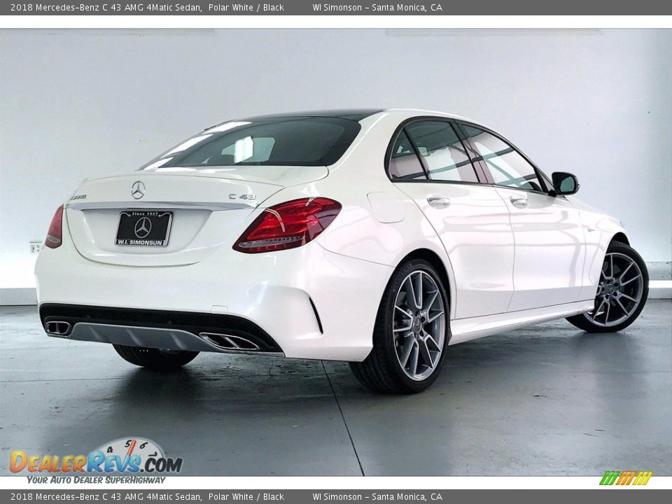 2018 Mercedes-Benz C 43 AMG 4Matic Sedan Polar White / Black Photo #13