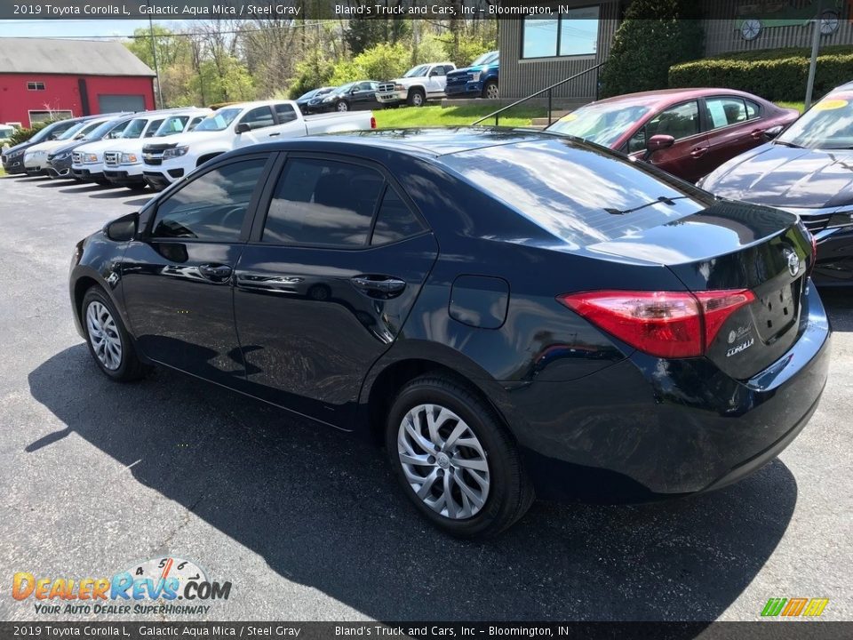 2019 Toyota Corolla L Galactic Aqua Mica / Steel Gray Photo #9