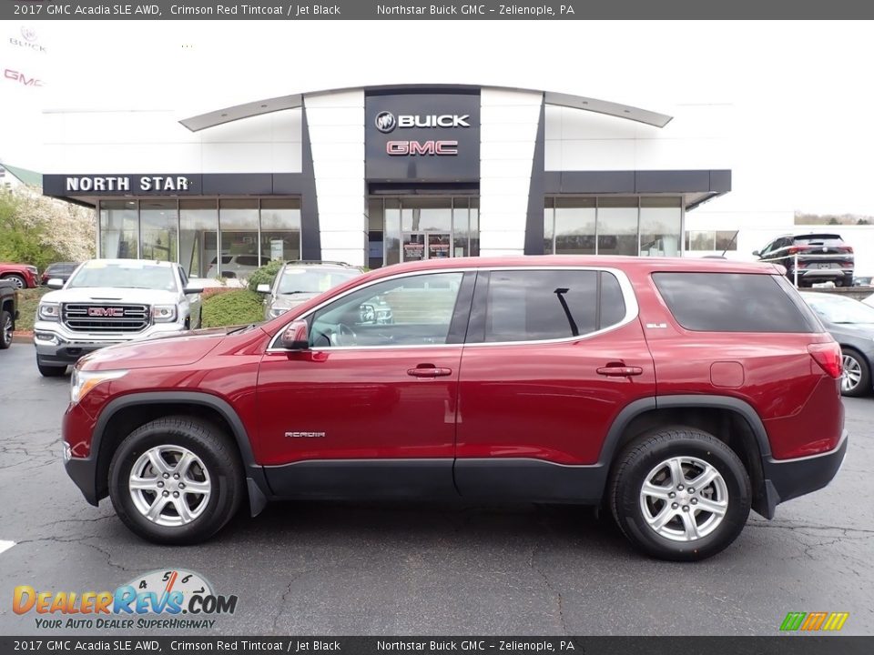 2017 GMC Acadia SLE AWD Crimson Red Tintcoat / Jet Black Photo #13