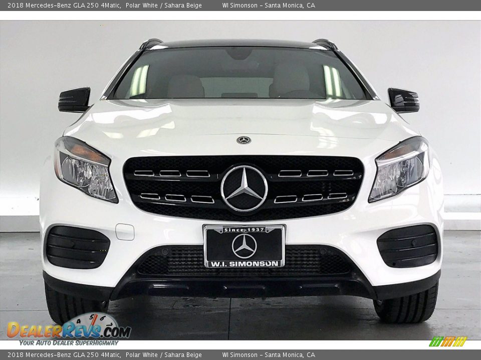 2018 Mercedes-Benz GLA 250 4Matic Polar White / Sahara Beige Photo #2