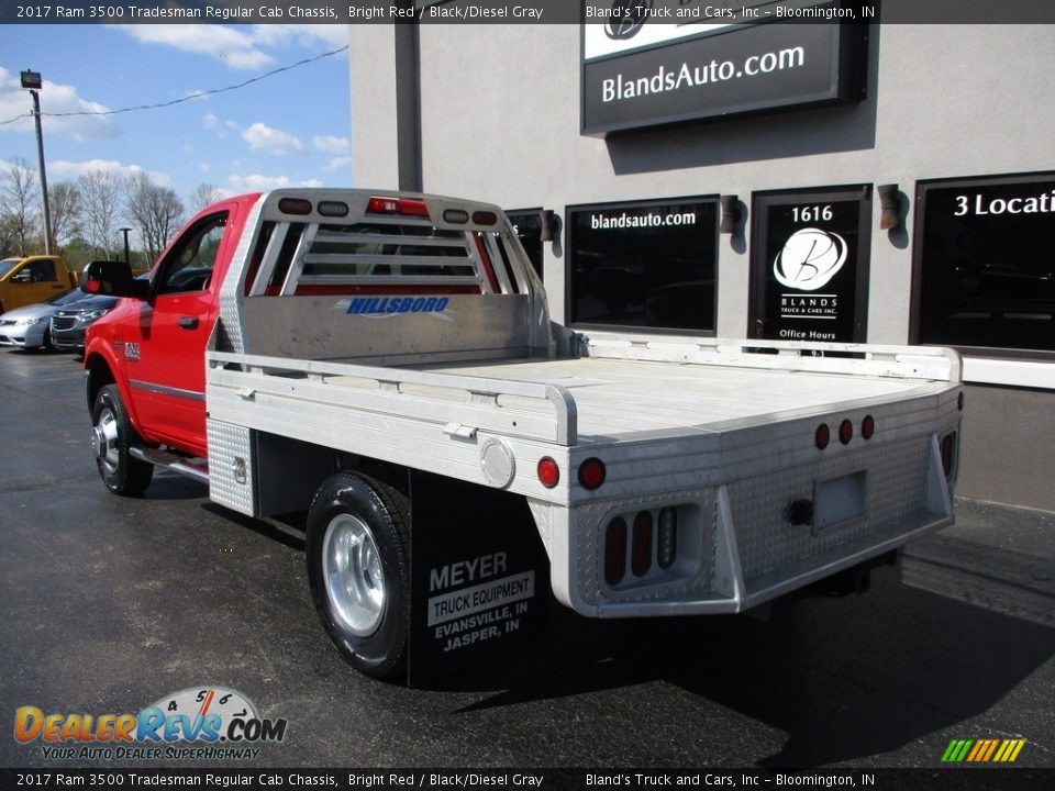 2017 Ram 3500 Tradesman Regular Cab Chassis Bright Red / Black/Diesel Gray Photo #3