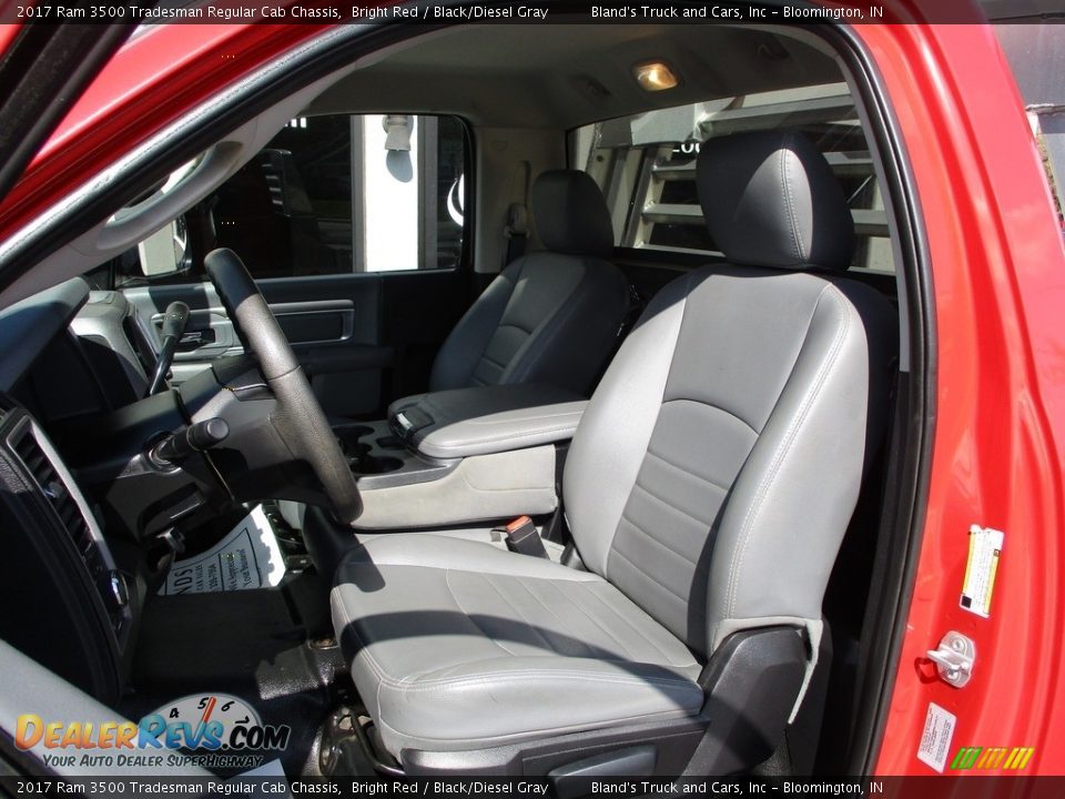 2017 Ram 3500 Tradesman Regular Cab Chassis Bright Red / Black/Diesel Gray Photo #6