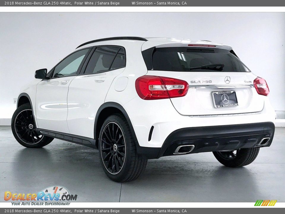 2018 Mercedes-Benz GLA 250 4Matic Polar White / Sahara Beige Photo #10