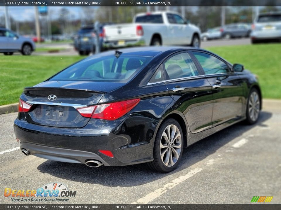 2014 Hyundai Sonata SE Phantom Black Metallic / Black Photo #3