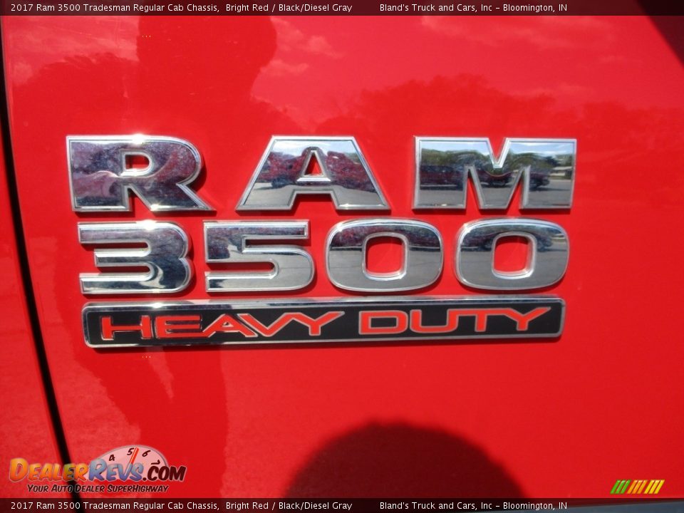 2017 Ram 3500 Tradesman Regular Cab Chassis Bright Red / Black/Diesel Gray Photo #16
