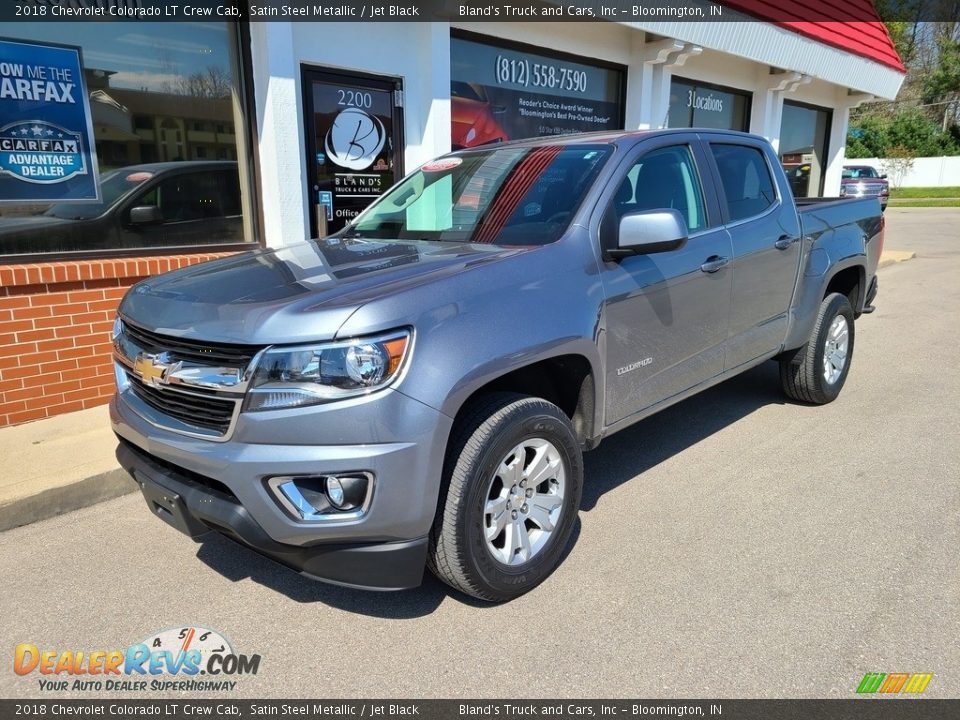 2018 Chevrolet Colorado LT Crew Cab Satin Steel Metallic / Jet Black Photo #2