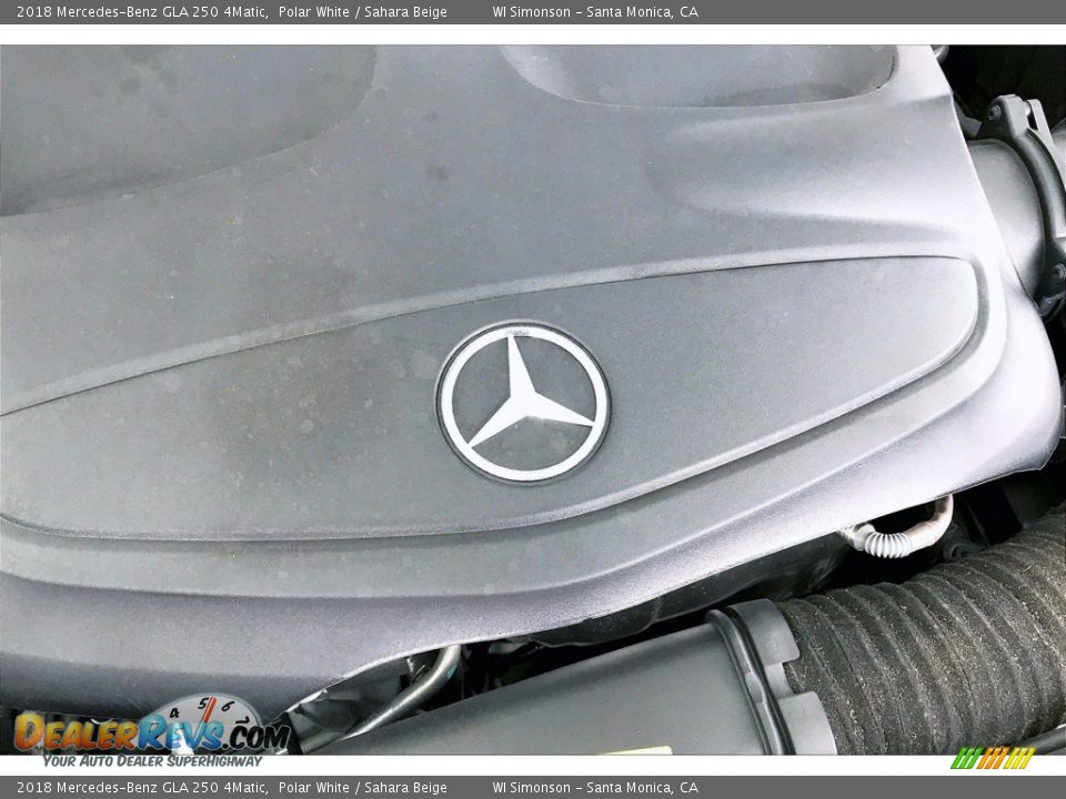 2018 Mercedes-Benz GLA 250 4Matic Polar White / Sahara Beige Photo #32