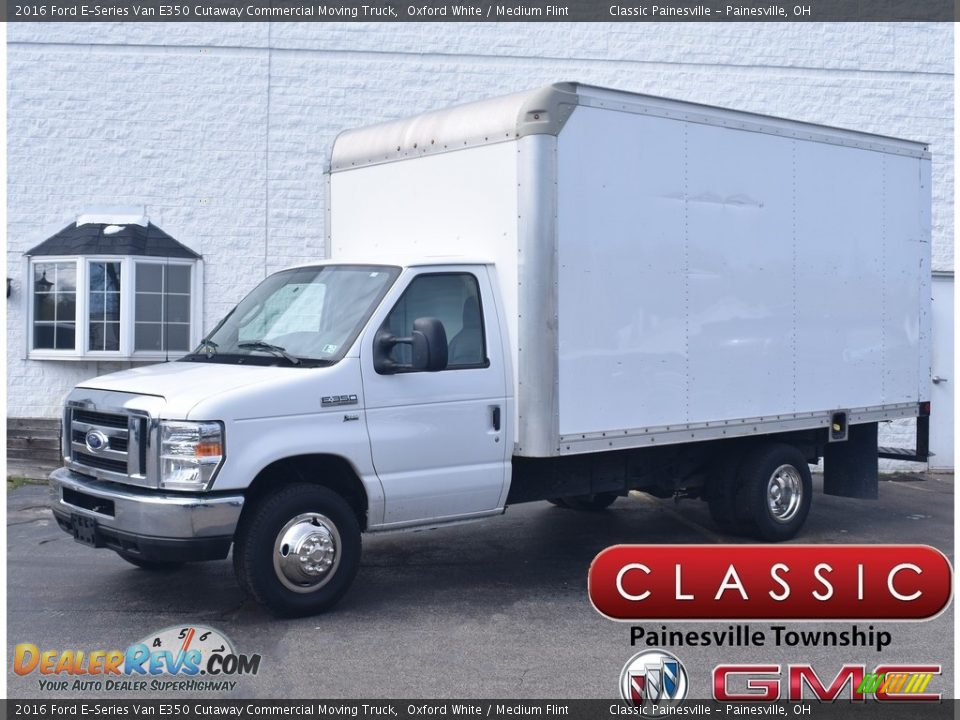 2016 Ford E-Series Van E350 Cutaway Commercial Moving Truck Oxford White / Medium Flint Photo #1