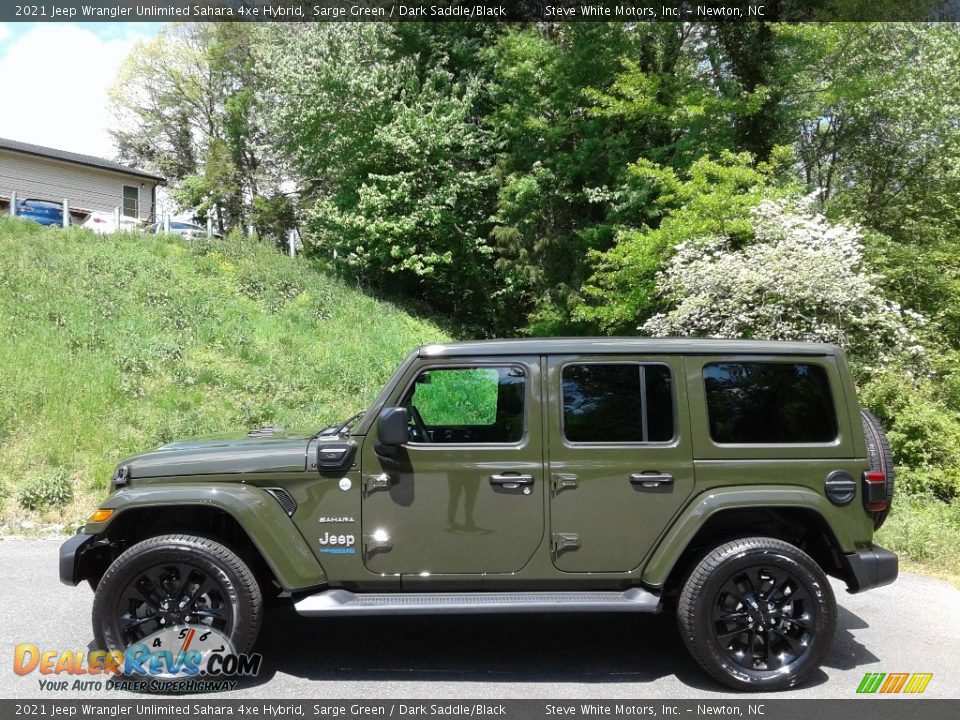 Sarge Green 2021 Jeep Wrangler Unlimited Sahara 4xe Hybrid Photo #1