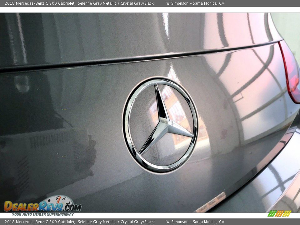 2018 Mercedes-Benz C 300 Cabriolet Selenite Grey Metallic / Crystal Grey/Black Photo #7