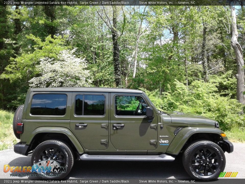 Sarge Green 2021 Jeep Wrangler Unlimited Sahara 4xe Hybrid Photo #7