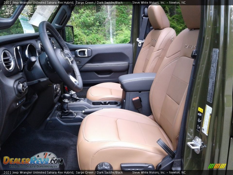 Dark Saddle/Black Interior - 2021 Jeep Wrangler Unlimited Sahara 4xe Hybrid Photo #13