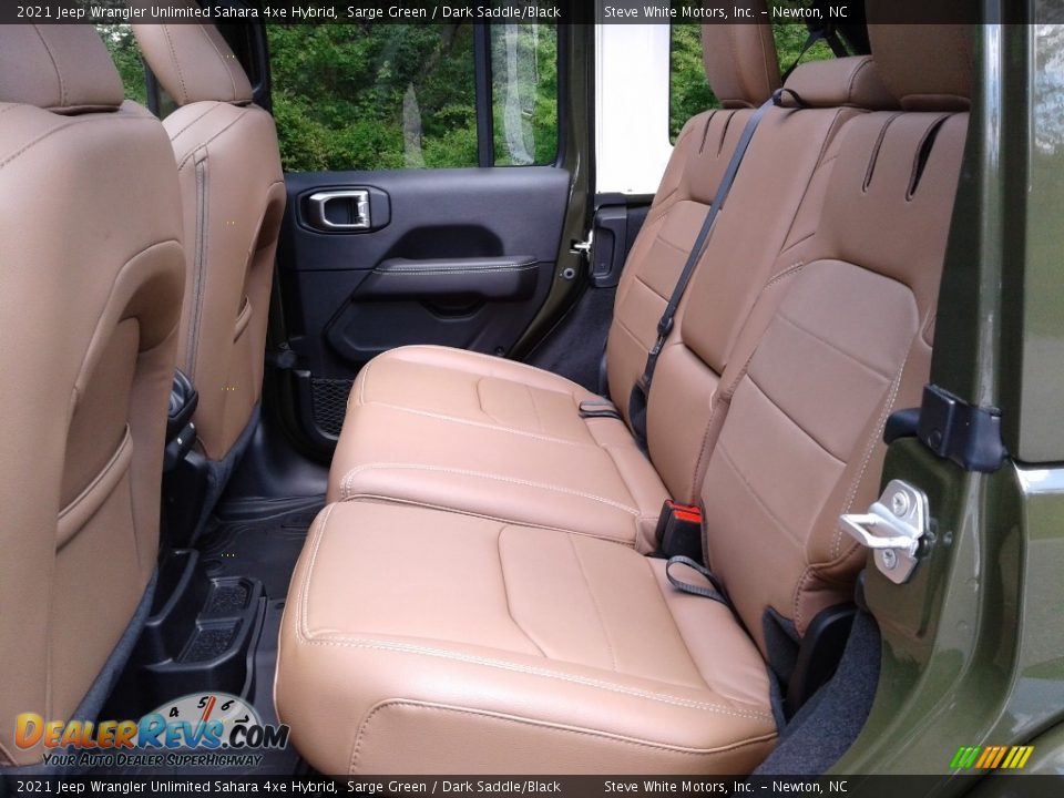 Rear Seat of 2021 Jeep Wrangler Unlimited Sahara 4xe Hybrid Photo #16