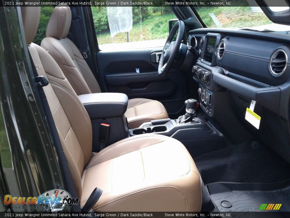 Front Seat of 2021 Jeep Wrangler Unlimited Sahara 4xe Hybrid Photo #22