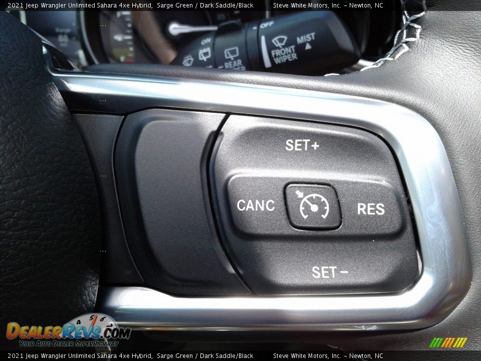 2021 Jeep Wrangler Unlimited Sahara 4xe Hybrid Steering Wheel Photo #25