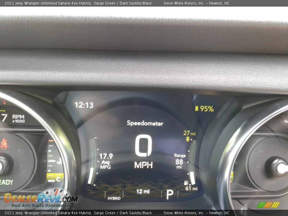 2021 Jeep Wrangler Unlimited Sahara 4xe Hybrid Gauges Photo #26