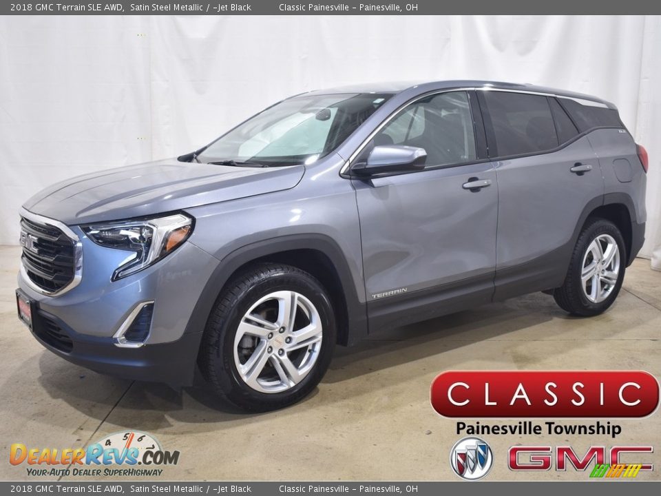 2018 GMC Terrain SLE AWD Satin Steel Metallic / ­Jet Black Photo #1