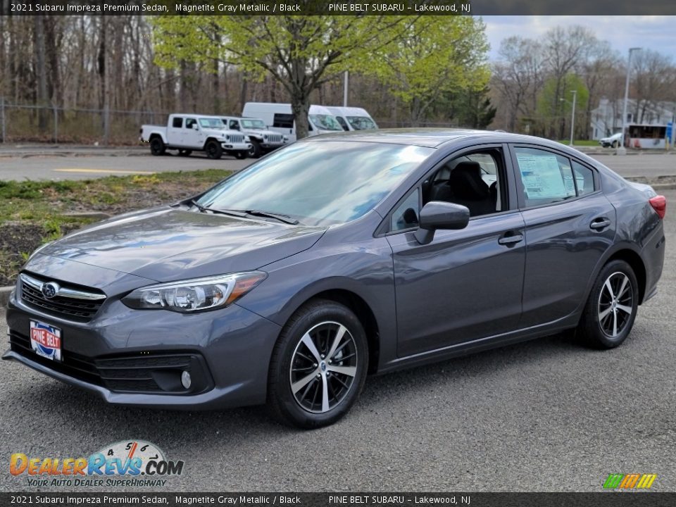 2021 Subaru Impreza Premium Sedan Magnetite Gray Metallic / Black Photo #1