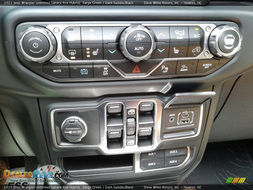 Controls of 2021 Jeep Wrangler Unlimited Sahara 4xe Hybrid Photo #34