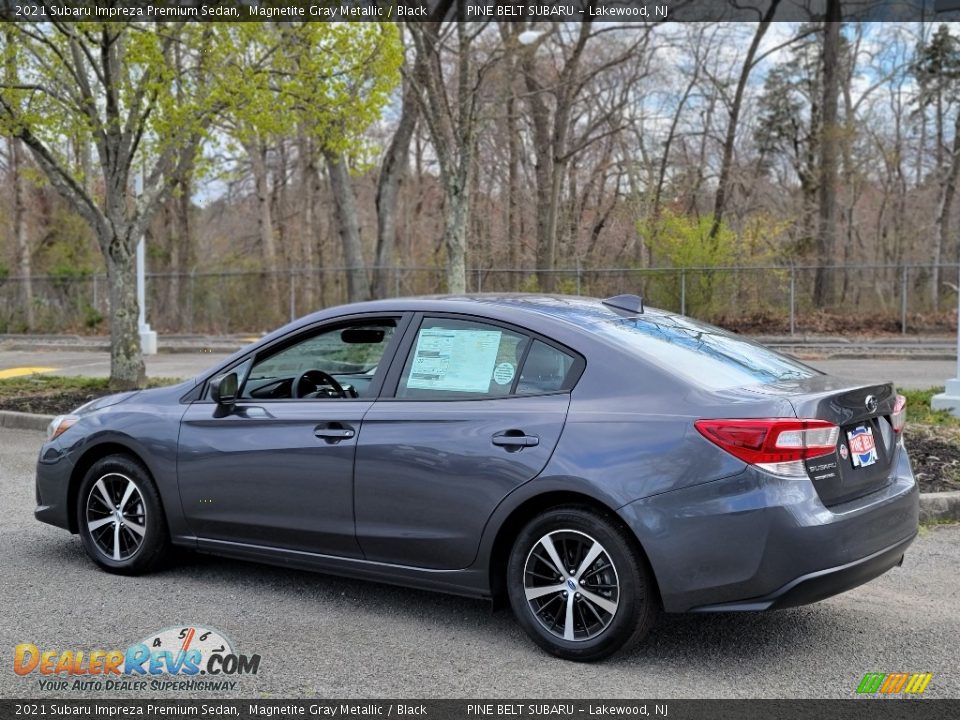 2021 Subaru Impreza Premium Sedan Magnetite Gray Metallic / Black Photo #6