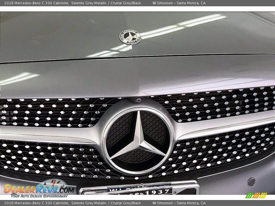 2018 Mercedes-Benz C 300 Cabriolet Selenite Grey Metallic / Crystal Grey/Black Photo #30