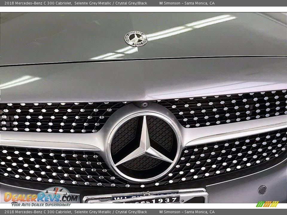 2018 Mercedes-Benz C 300 Cabriolet Selenite Grey Metallic / Crystal Grey/Black Photo #30