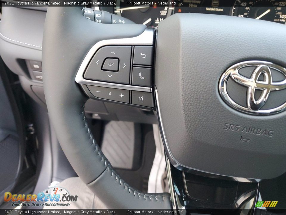 2021 Toyota Highlander Limited Magnetic Gray Metallic / Black Photo #16