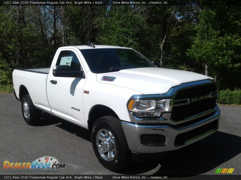 2021 Ram 2500 Tradesman Regular Cab 4x4 Bright White / Black Photo #4