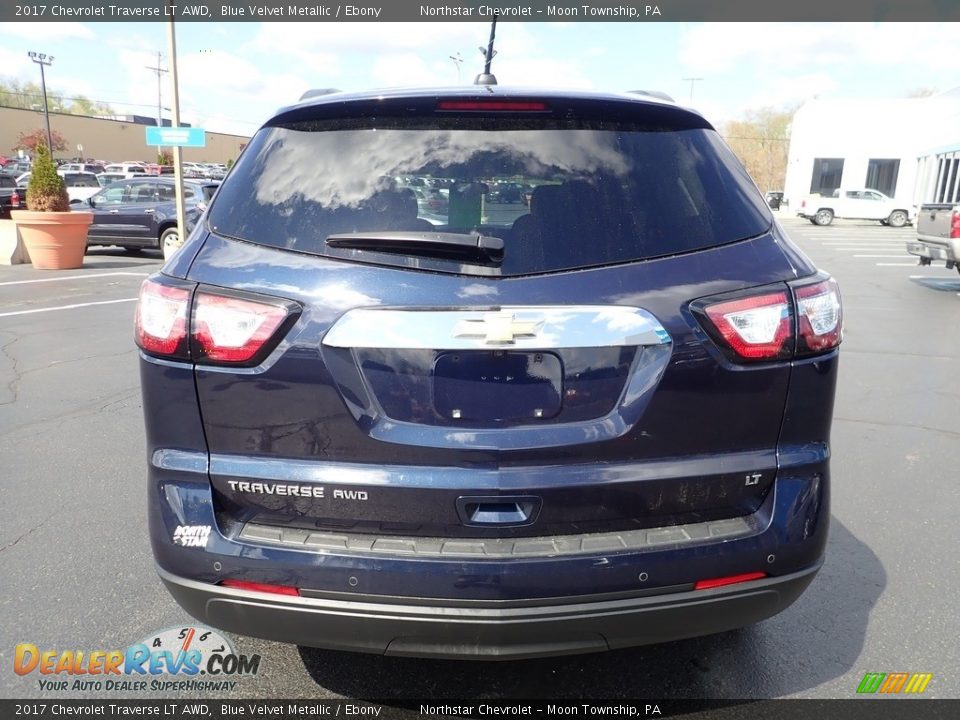 2017 Chevrolet Traverse LT AWD Blue Velvet Metallic / Ebony Photo #6