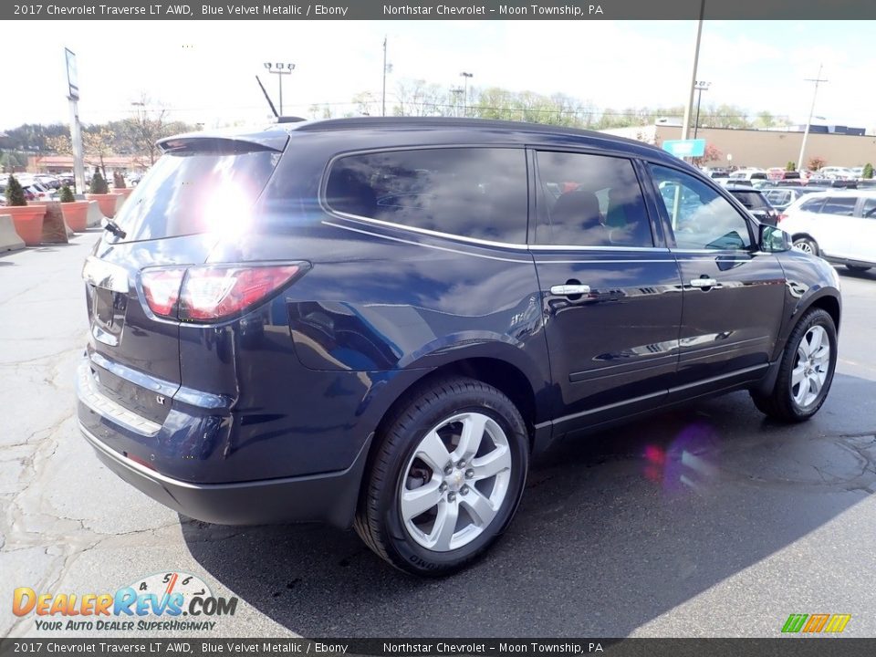 2017 Chevrolet Traverse LT AWD Blue Velvet Metallic / Ebony Photo #9