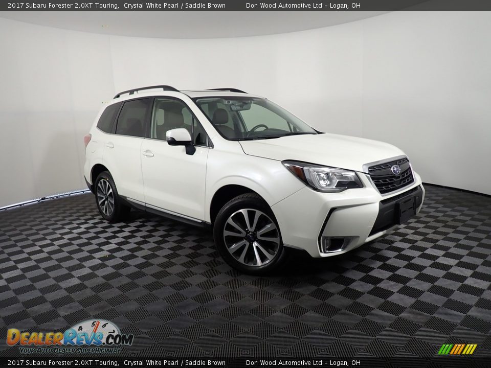 2017 Subaru Forester 2.0XT Touring Crystal White Pearl / Saddle Brown Photo #6