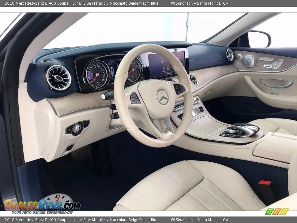 Macchiato Beige/Yacht Blue Interior - 2018 Mercedes-Benz E 400 Coupe Photo #14