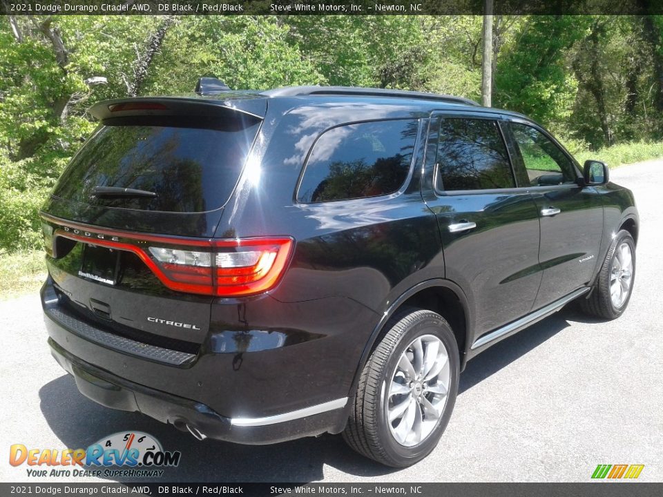 2021 Dodge Durango Citadel AWD DB Black / Red/Black Photo #6