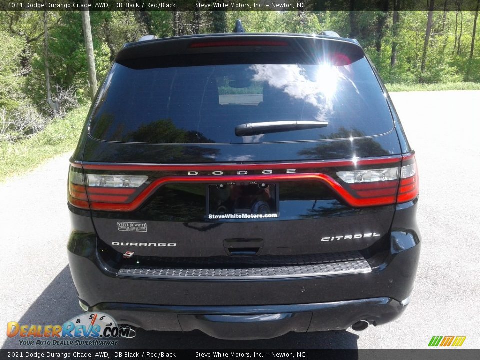 2021 Dodge Durango Citadel AWD DB Black / Red/Black Photo #7