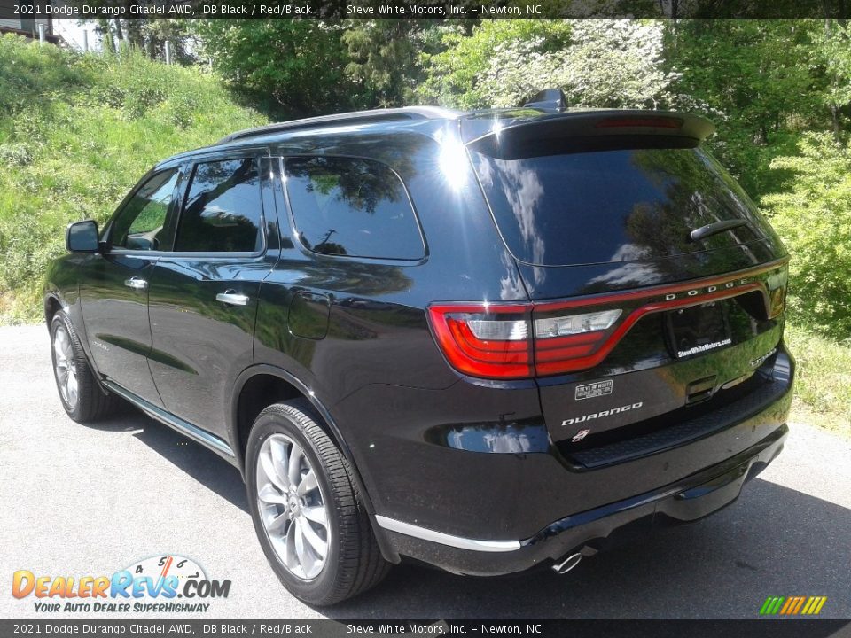 2021 Dodge Durango Citadel AWD DB Black / Red/Black Photo #8