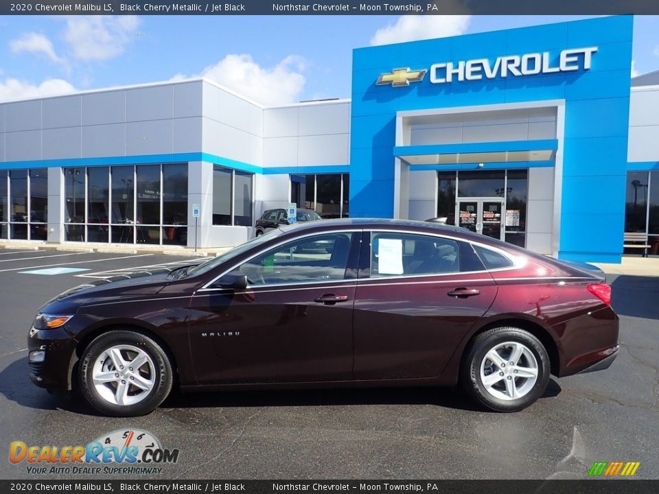 2020 Chevrolet Malibu LS Black Cherry Metallic / Jet Black Photo #3