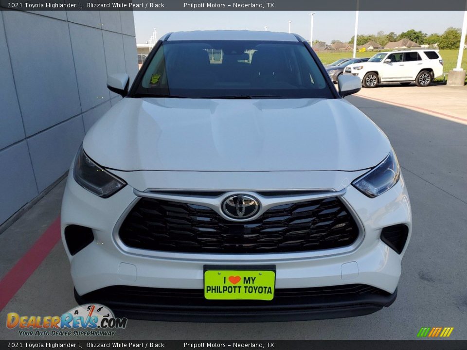 2021 Toyota Highlander L Blizzard White Pearl / Black Photo #9