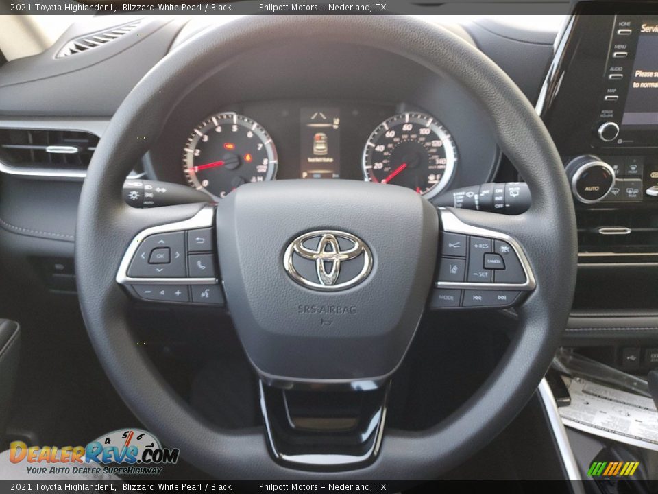 2021 Toyota Highlander L Blizzard White Pearl / Black Photo #15