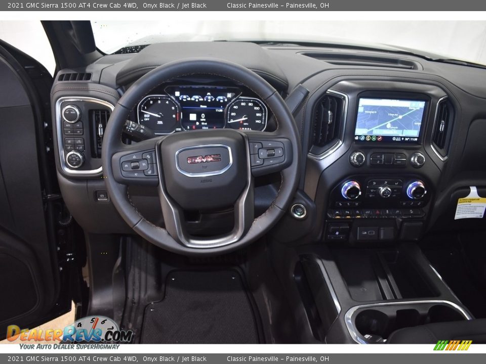 2021 GMC Sierra 1500 AT4 Crew Cab 4WD Onyx Black / Jet Black Photo #12