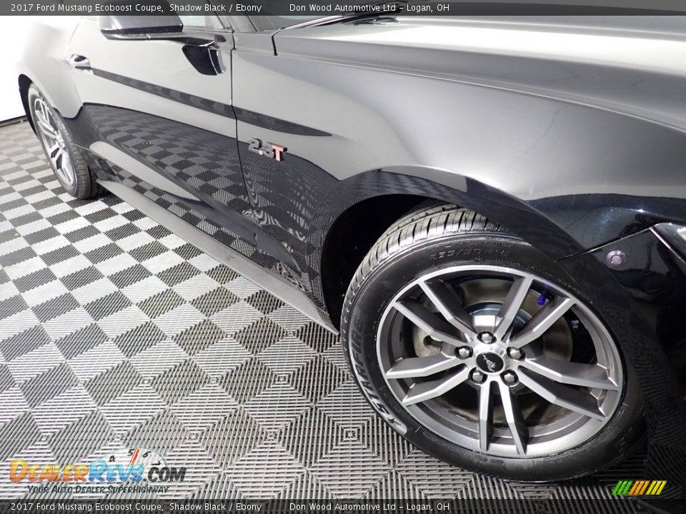 2017 Ford Mustang Ecoboost Coupe Shadow Black / Ebony Photo #4