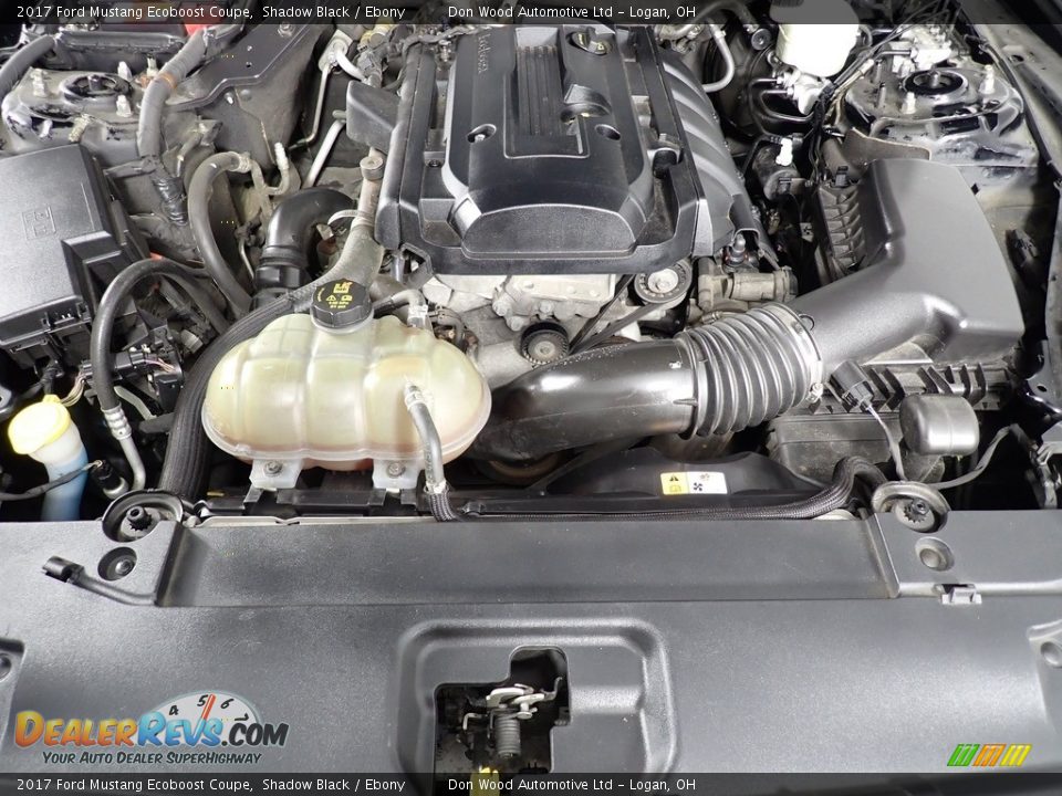 2017 Ford Mustang Ecoboost Coupe Shadow Black / Ebony Photo #7