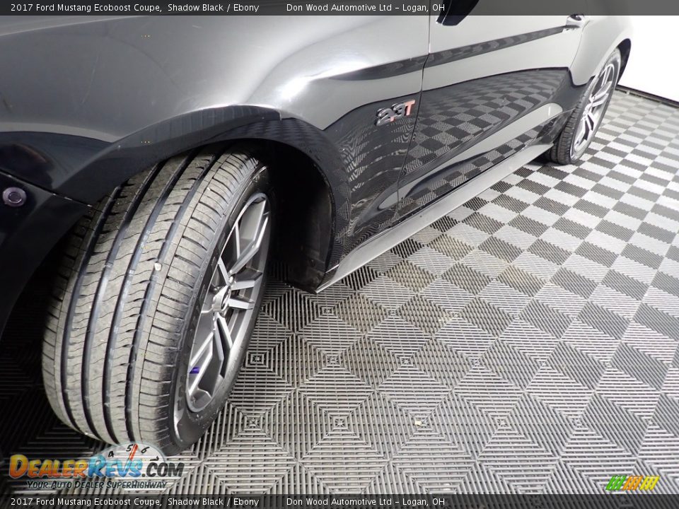 2017 Ford Mustang Ecoboost Coupe Shadow Black / Ebony Photo #9