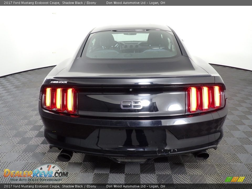 2017 Ford Mustang Ecoboost Coupe Shadow Black / Ebony Photo #12
