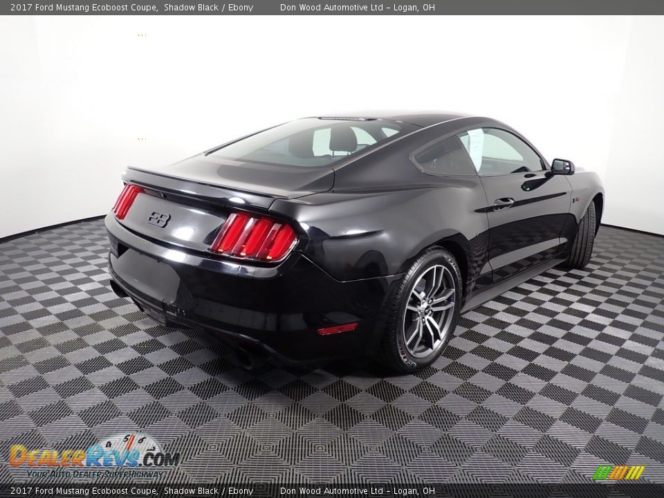2017 Ford Mustang Ecoboost Coupe Shadow Black / Ebony Photo #15