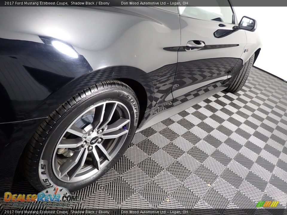 2017 Ford Mustang Ecoboost Coupe Shadow Black / Ebony Photo #16
