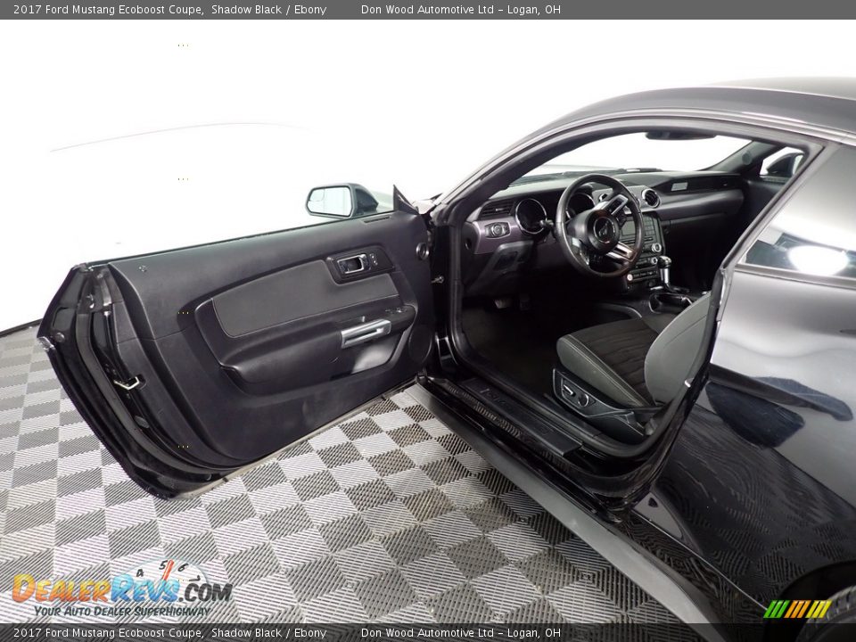 2017 Ford Mustang Ecoboost Coupe Shadow Black / Ebony Photo #18