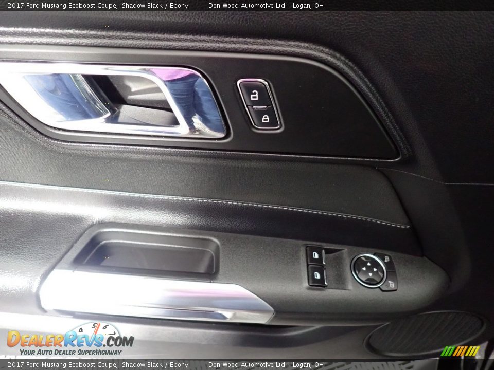 2017 Ford Mustang Ecoboost Coupe Shadow Black / Ebony Photo #19