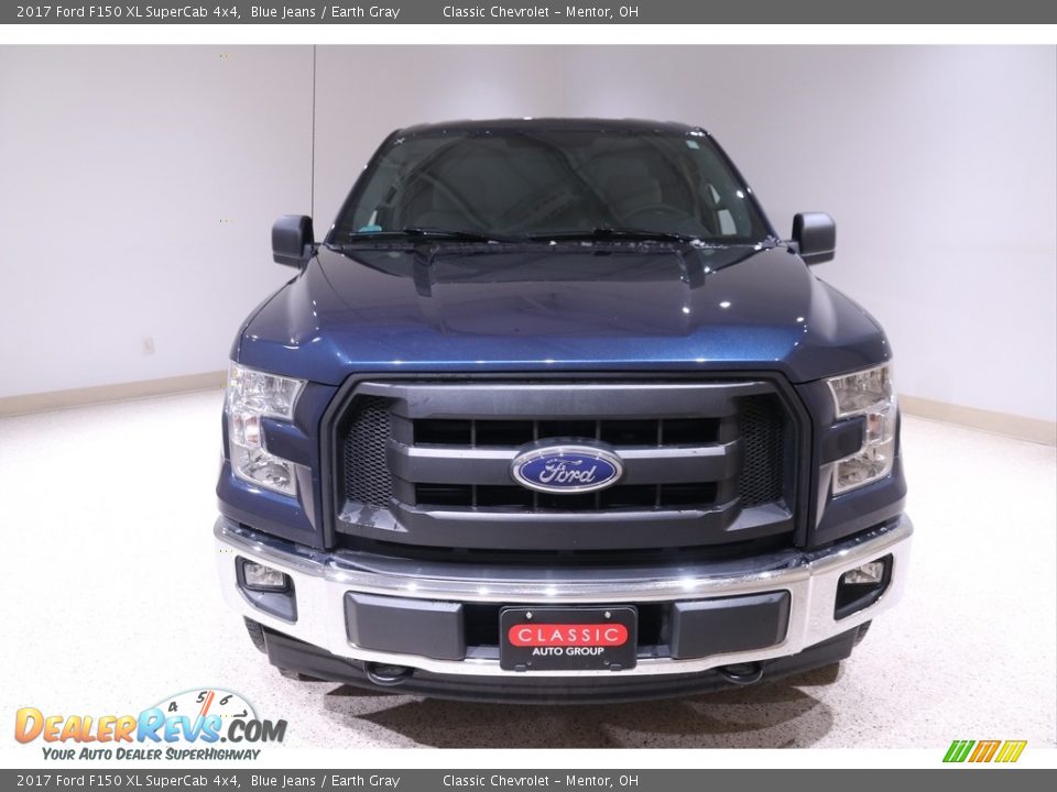 2017 Ford F150 XL SuperCab 4x4 Blue Jeans / Earth Gray Photo #2