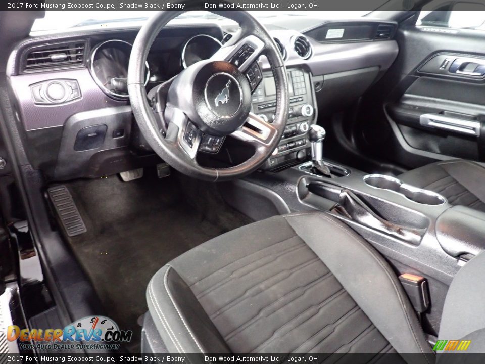 2017 Ford Mustang Ecoboost Coupe Shadow Black / Ebony Photo #22